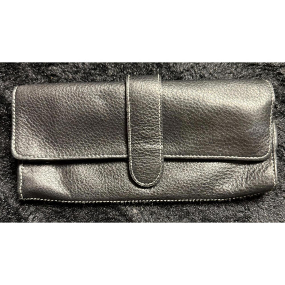 Soprano Black Soft Leather Wallet, Velveteen Lining, Quality Accessory